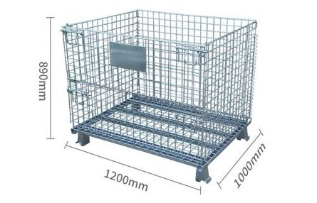 新品　メッシュパレット　 網かご 網パレット 鉄かご パレティーナ メッシュ折り畳みパレット